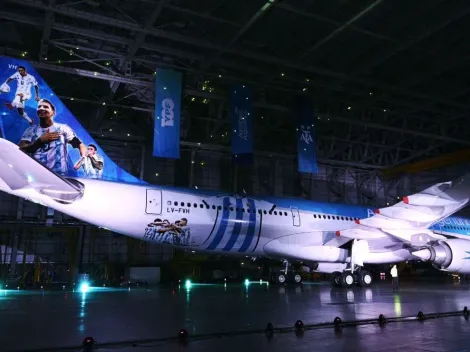 Copa do mundo: Argentina apresenta seu avião personalizado para a copa no Catar