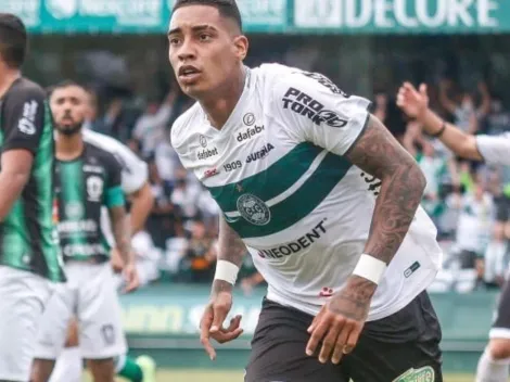 Mercado: Em alta no Coritiba, Alef Manga ganha força em um dos maiores times da Série A do Brasileirão