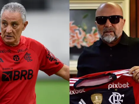 Sampaoli presenteou um vendedor ambulante com a camisa do Flamengo