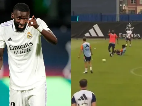 Rüdiger chega forte e levanta Endrick no Real Madrid; assista