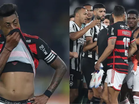 Bruno Henrique relata agressão no Flamengo x Botafogo