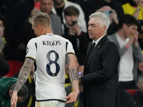 Kroos revela tristeza de Ancelotti com notícia da aposentadoria