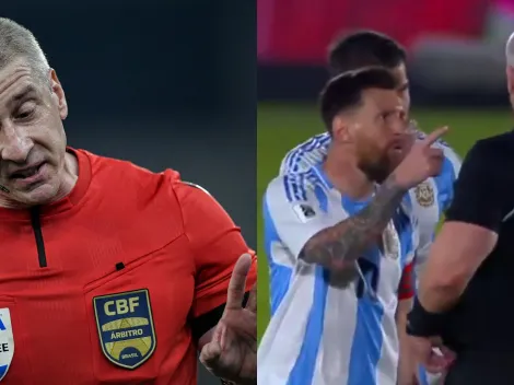 Messi coloca dedo na cara de Daronco e árbitro não faz nada