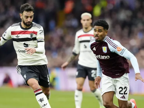 Com trave de Bruno Fernandes, Manchester United empata a zero com Villa