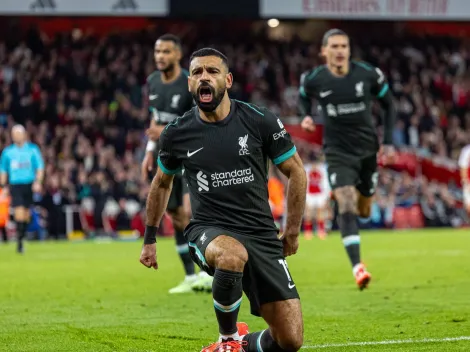 Salah salva no fim e Liverpool busca empate com Arsenal