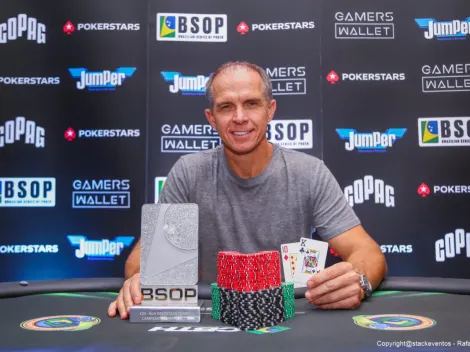 Gualter Salles coroa retorno ao poker com o título do Deepstack Turbo no BSOP Rio