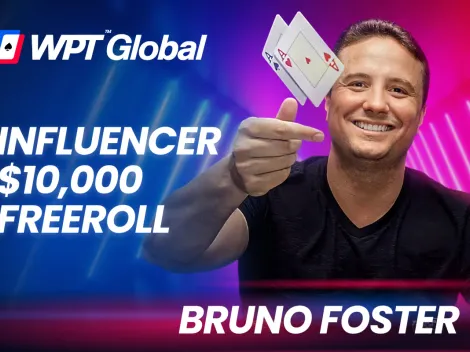 Freeroll de Bruno Foster no WPTGlobal acontece nesta quinta com US$ 10 mil garantidos