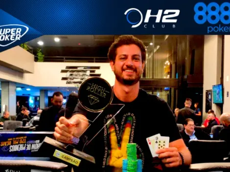 Marcello Giordano crava o Super High Roller do H2 Club São Paulo