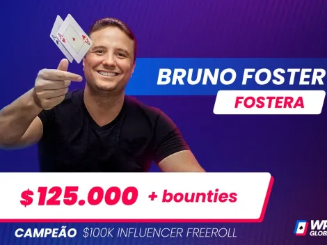 Bruno Foster forra pesado com título do Torneio dos Influenciadores do WPTGlobal