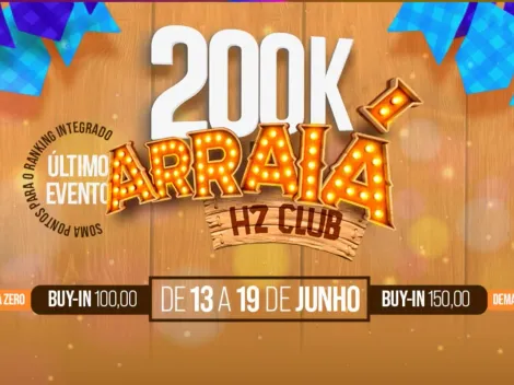 Vai começar a Forra Junina do Poker com o 200K Multi Day Arraiá H2 Club