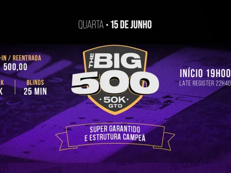 The Big 500 acontecerá nesta quarta no H2 Club Curitiba com R$ 50 mil garantidos