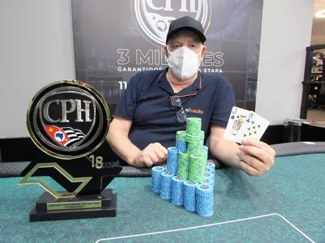 Bruno Junco é campeão do High Roller One Day do CPH