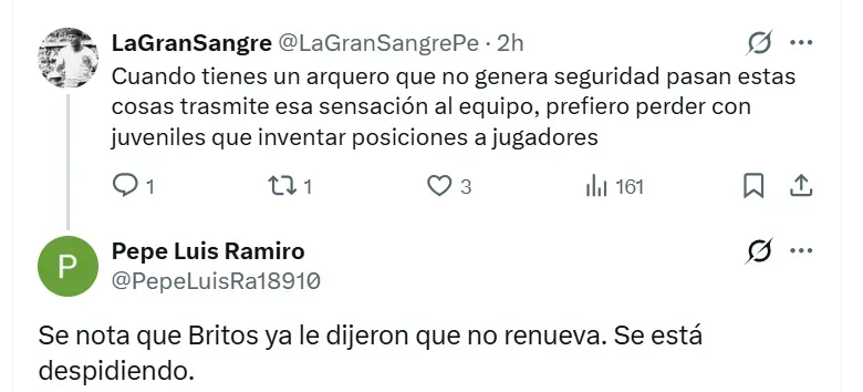 Hinchas de la ‘U’ liquidaron a Britos. (Foto: X)