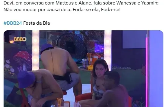 Davi detona rivais no BBB 24