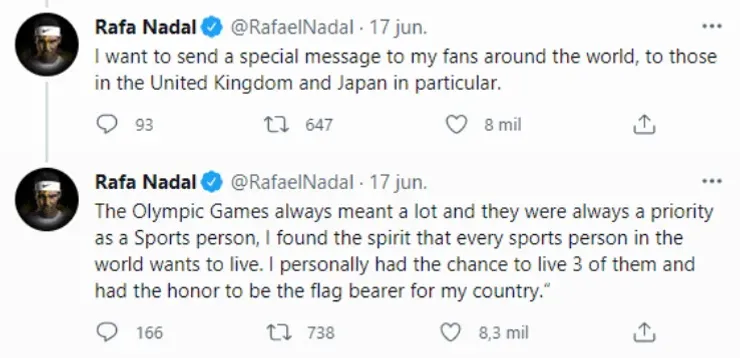 Tweets by @RafaelNadal