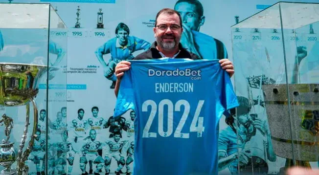 El día que fue presentado Enderson Moreira. (Foto: Sporting Cristal).