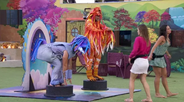 Matteus e MC Bin Laden como a oitava dupla no monstro. Reprodução/Globo