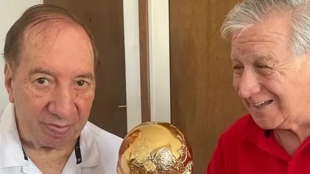 La imagen de Bilardo con Pachamé.