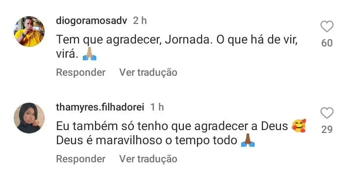 Comentário de internauta - Foto: Instagram Jojo