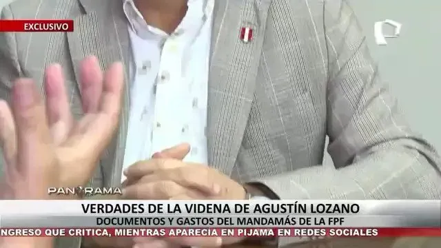 Panorama investigó el pasado financiero de Agustín Lozano. (Foto: Panamericana Televisión).