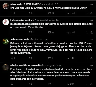 Los comentarios en contra de Keylor Navas.