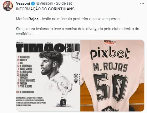 Corinthians não para em Matías Rojas e agora mira jogador camisa 10 do  Santos