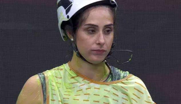 Deniziane venceu a primeira prova de resistência do BBB 24. Reprodução/Globo