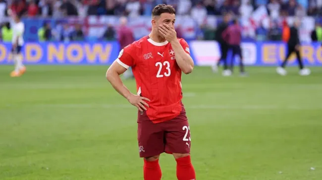 Xheridan Shaqiri y su tristeza tras el fin de la participación de Suiza en la Euro [Foto: Getty]