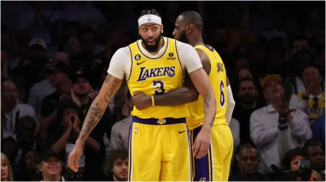 LeBron James y Anthony Davis (Foto: Harry How | Getty Images)