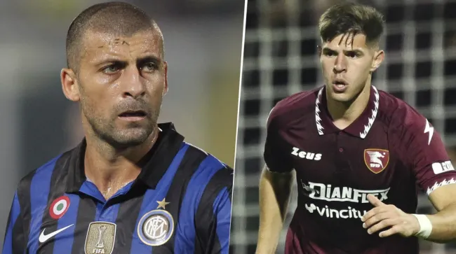 Walter Samuel y Marco Pellegrino (Getty Images)
