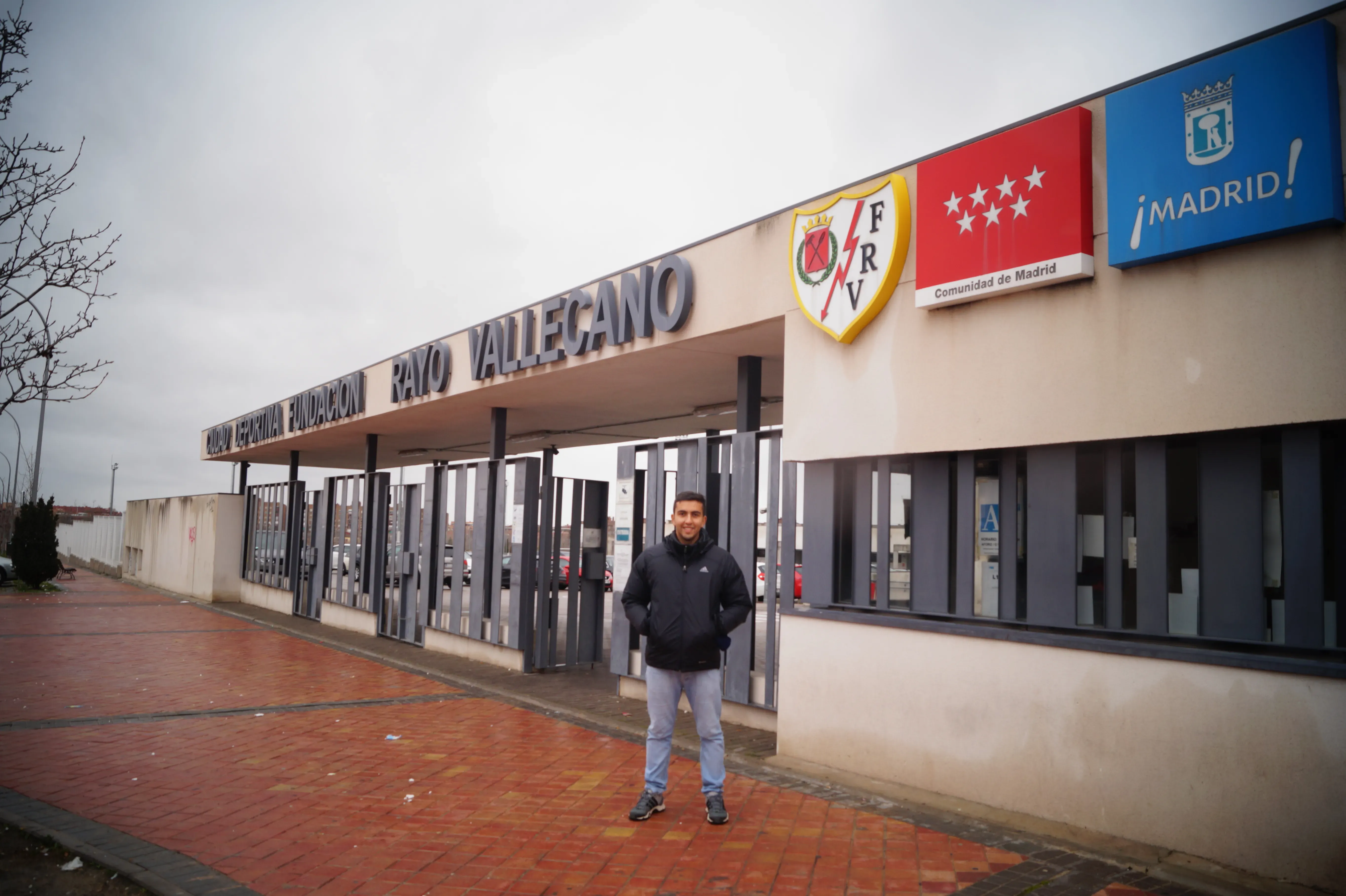 Fabián Marzuca en las instalaciones del Rayo Vallecano. (Cedida).