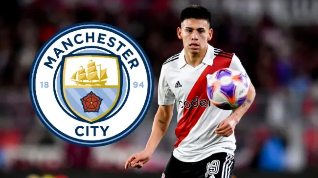 Echeverri se quedará un año en River y se irá a Manchester City. (Foto: Getty Images)