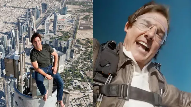 Escalar el Burj Khalifa, tirarse en paracaídas, algunas de las múltiples escenas de riesgo protagonizadas por Tom Cruise.