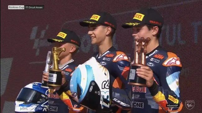 Valentín Perrone destacó en la Rookies Cup y ahora tendrá su gran oportunidad.