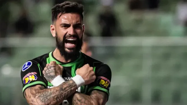 Alvo do Grêmio, Gonzalo Mastriani tem contrato até o fim de 2025 no América-MG – Foto: Fernando Moreno/AGIF