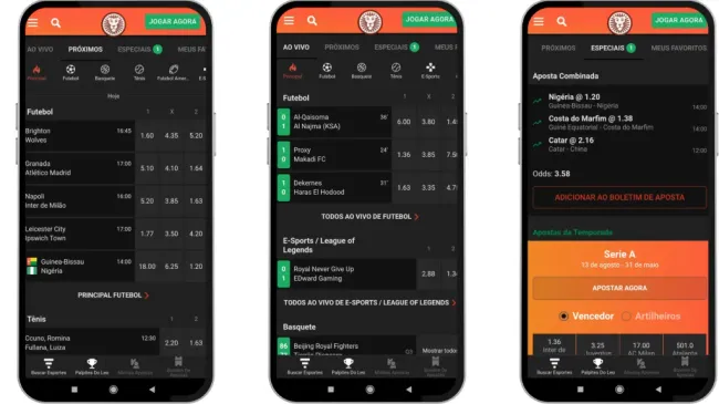 A LeoVegas também tem um aplicativo mobile para apostas esportivas e cassino