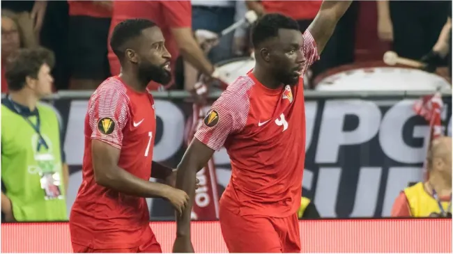 Thierry Ambrose of Guadeloupe celebrates with a teammate – IMAGO / ZUMA Press Wire