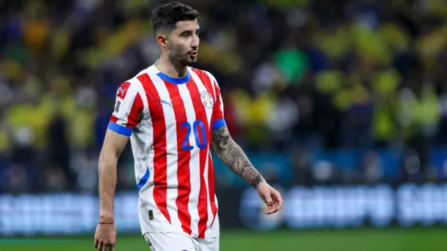 Mathias Villasanti of Paraguay during a game against Brazil. (Ricardo Moreira/Getty Images)