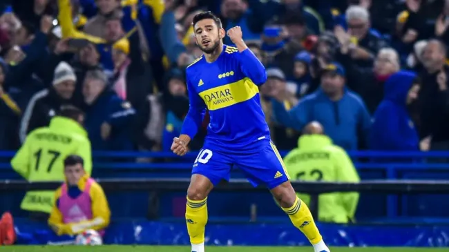 Salvio usó la 10 de Boca. (Getty)