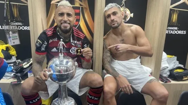 Vidal con la Copa ganada el 2022