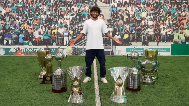 Scarpa na despedida do Palmeiras. Foto: Flickr Oficial SE Palmeiras/Cesar Greco