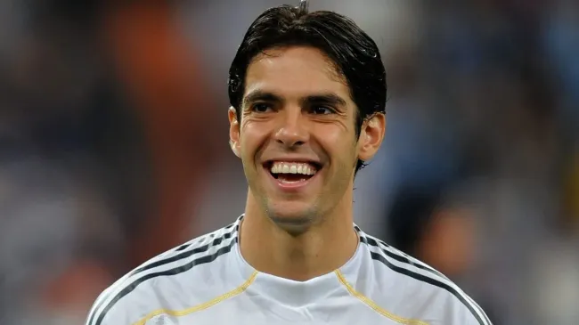 Kaka of Real Madrid smiles prior to the Champions League group C match between Real Madrid and Marseille at the Estadio Santiago Bernabeu on September 30, 2009. (Source: Jasper Juinen/Getty Images)