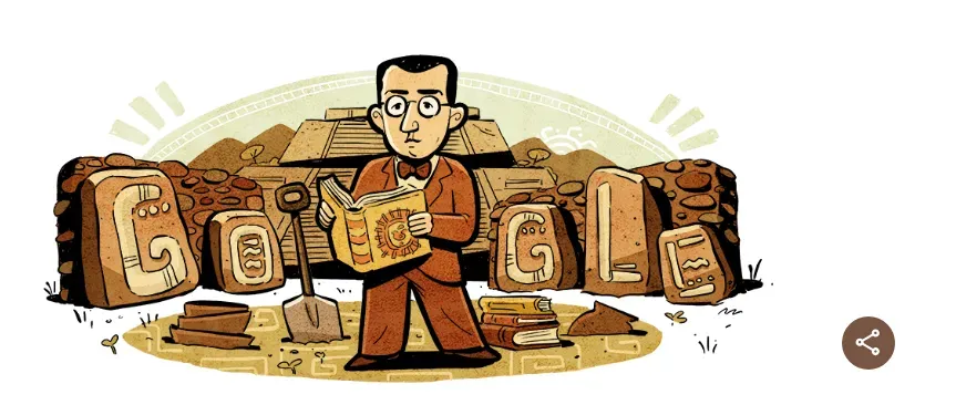 Alfonso Caso, recordado por el Doodle de Google este 1° de febrero