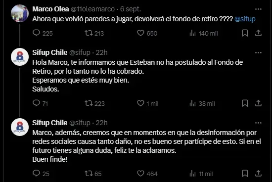 Marco Olea intentó funar a Esteban Paredes y fue silenciado por el Sifup.