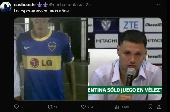 Los hinchas de Boca se acordaron de Mauro Zárate por Rodrigo De Paul.