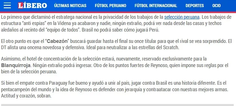 Juan Reynoso tiene 3 armas para el Perú vs. Brasil por Eliminatorias. Foto: Líbero