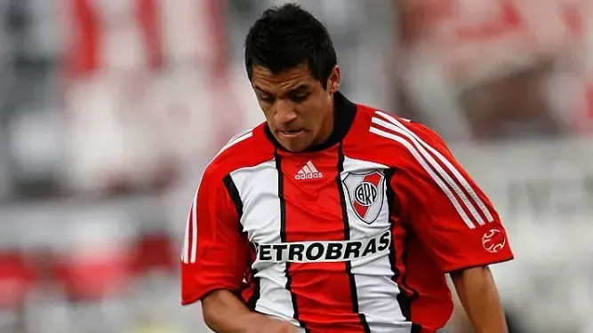 Alexis Sánchez en su etapa en River Plate. Getty Images.