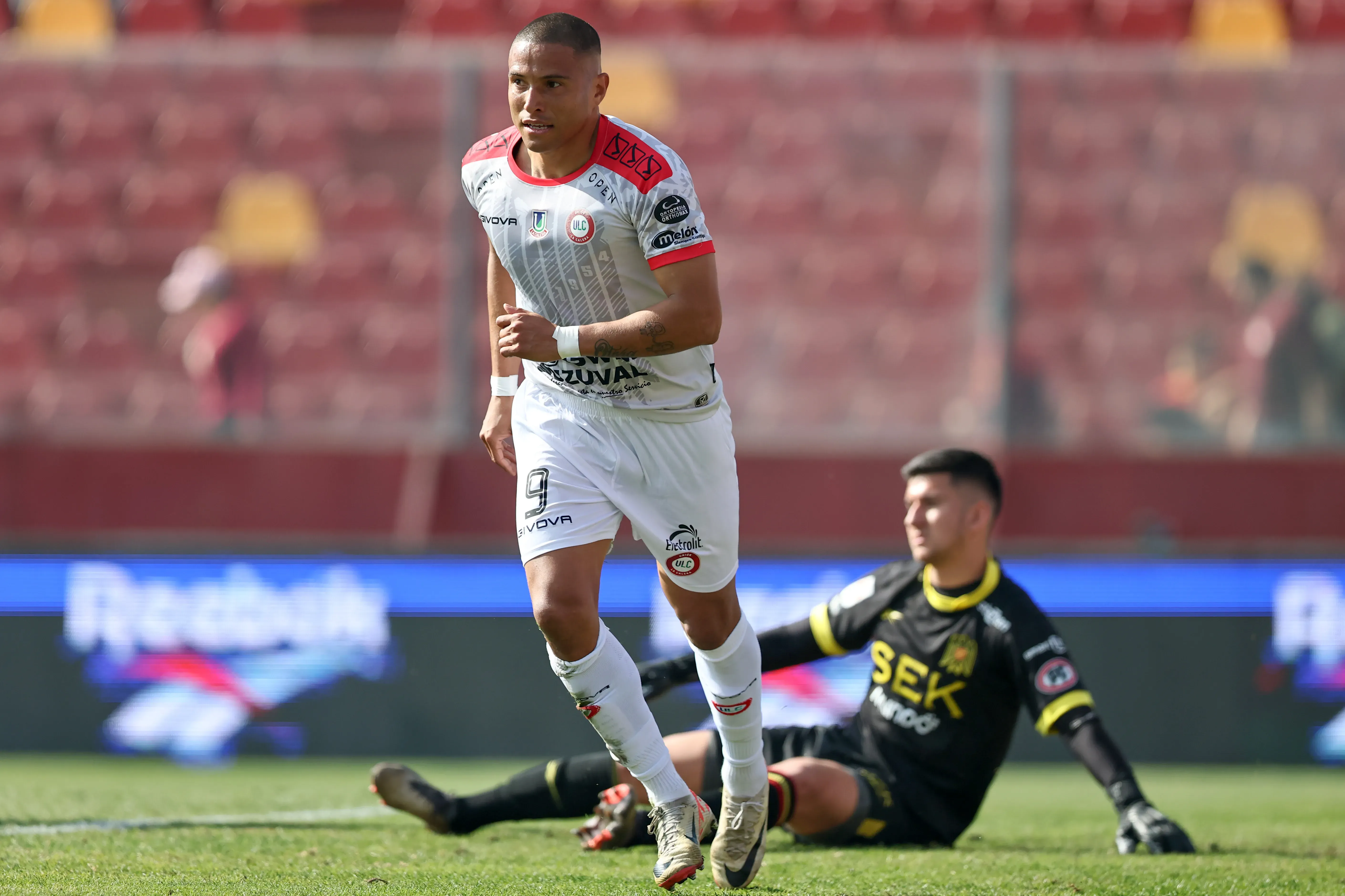 Leandro Benegas en uno de sus últimos goles con Calera/Photosport