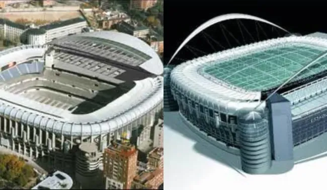 Proyectos de remodelación del Bernabéu en 1998 y 2004: TW