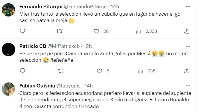 Criticas a FEF y Félix Sánchez por no convocar a Campana